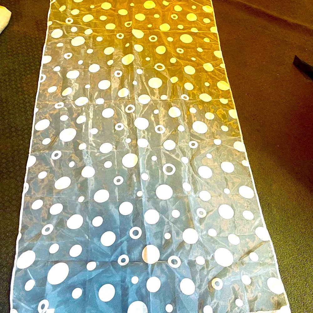 ❗️SALE❗️NWOT Sheer polka dot full length window panels - Picture 3 of 4